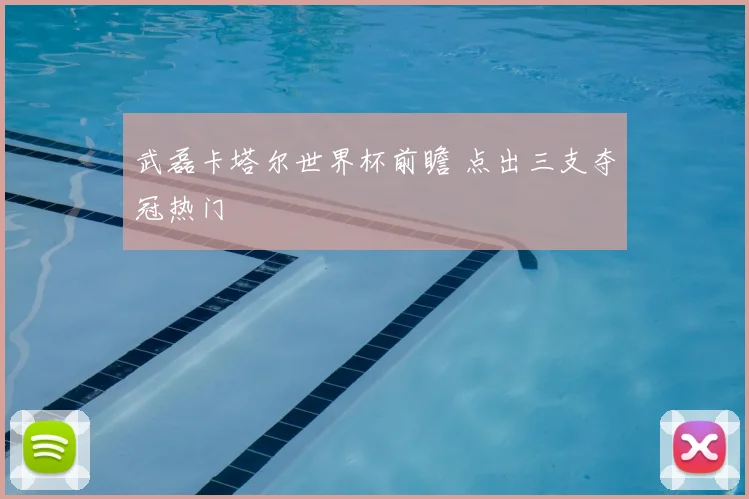 武磊卡塔尔世界杯前瞻 点出三支夺冠热门