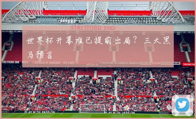 世界杯开幕谁已提前出局?三大黑马预言