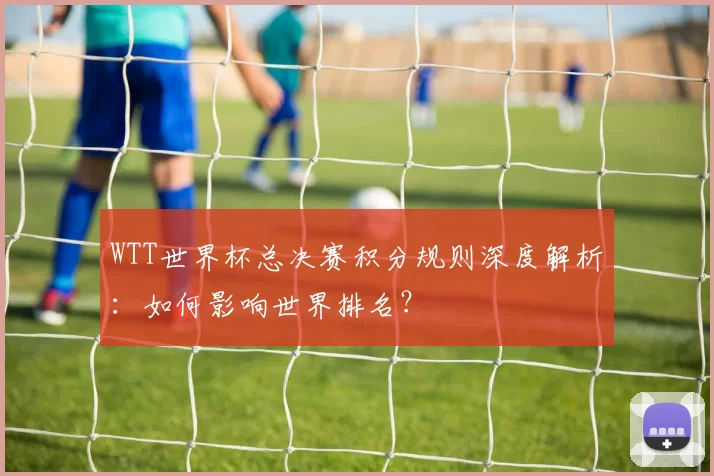 WTT世界杯总决赛积分规则深度解析:如何影响世界排名?